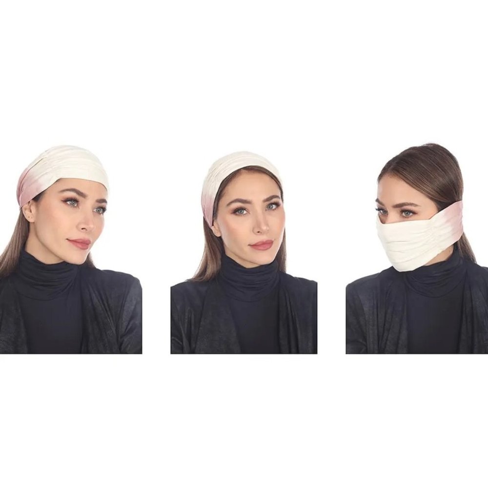 🎁🛍3/$30 BOHO ME 3-In-1 Adult Face Mask/Headband/Scarf  2 Pcs